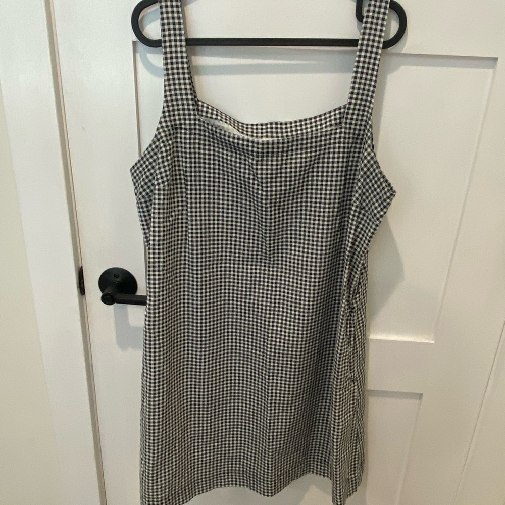 a new day Black and White Gingham Mini Dress